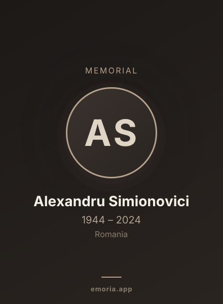 Memorial portrait of Alexandru Simionovici
