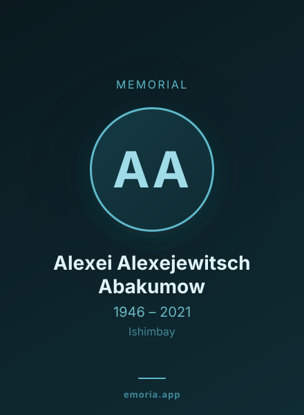 Memorial portrait of Alexei Alexejewitsch Abakumow