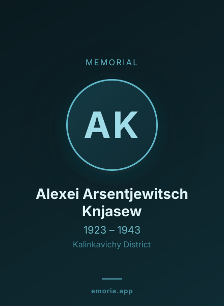 Memorial portrait of Alexei Arsentjewitsch Knjasew