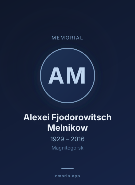 Memorial portrait of Alexei Fjodorowitsch Melnikow