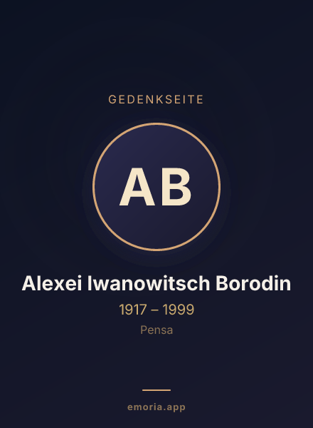 Gedenkportrait von Alexei Iwanowitsch Borodin