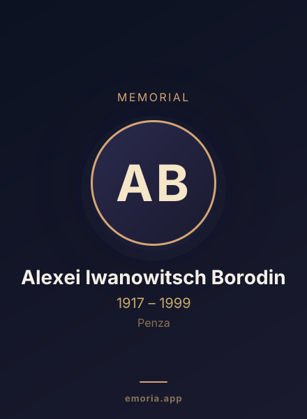 Memorial portrait of Alexei Iwanowitsch Borodin