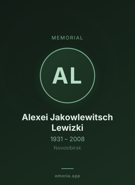 Memorial portrait of Alexei Jakowlewitsch Lewizki