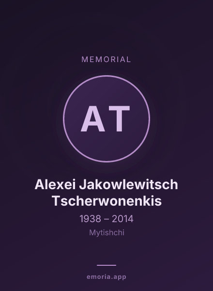 Memorial portrait of Alexei Jakowlewitsch Tscherwonenkis