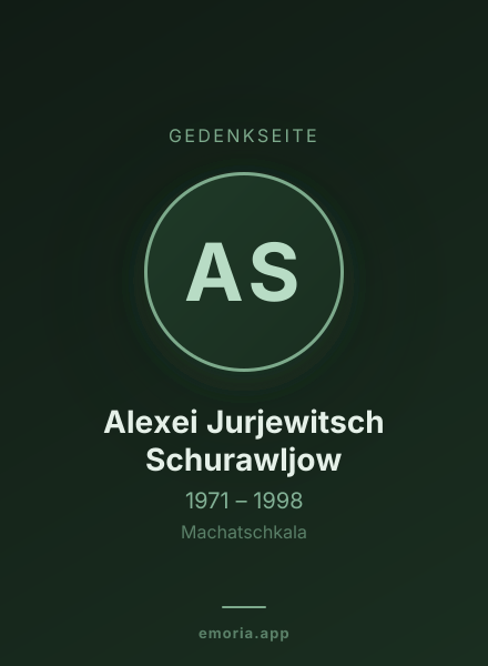 Gedenkportrait von Alexei Jurjewitsch Schurawljow