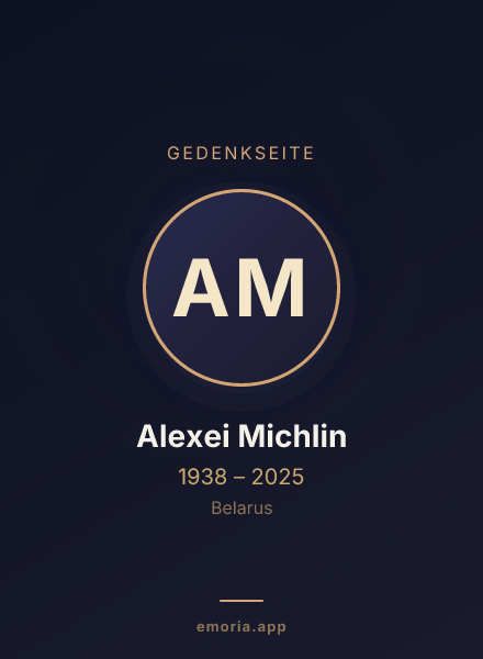 Gedenkportrait von Alexei Michlin