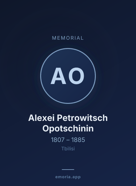 Memorial portrait of Alexei Petrowitsch Opotschinin