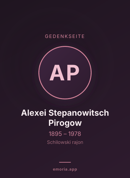 Gedenkportrait von Alexei Stepanowitsch Pirogow