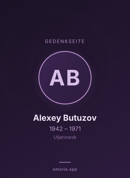 Gedenkportrait von Alexey Butuzov