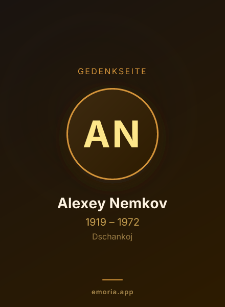 Gedenkportrait von Alexey Nemkov