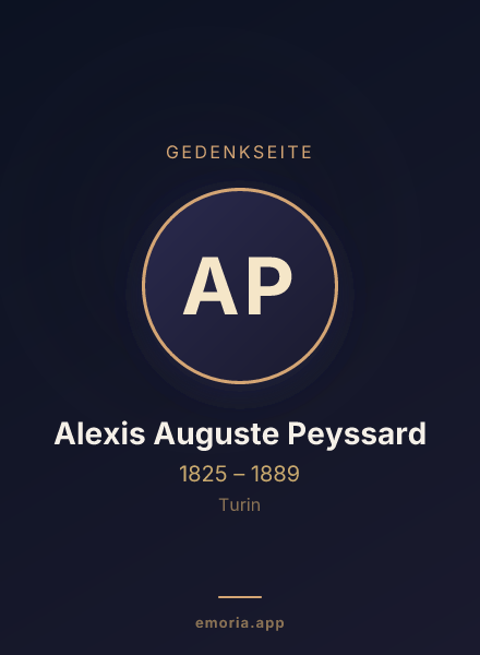 Gedenkportrait von Alexis Auguste Peyssard