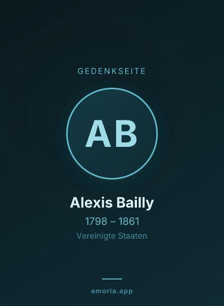 Gedenkportrait von Alexis Bailly