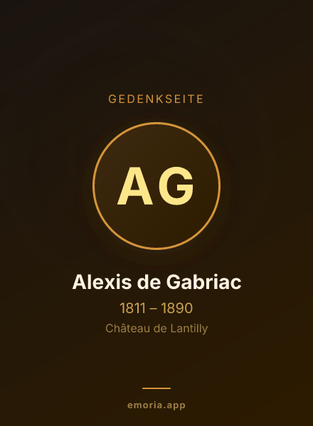 Gedenkportrait von Alexis de Gabriac