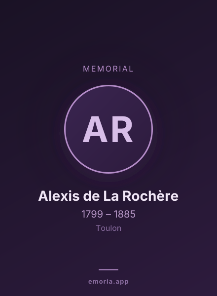 Memorial portrait of Alexis de La Rochère