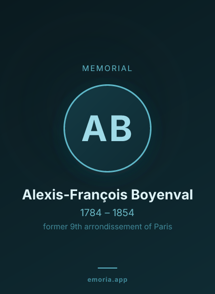 Memorial portrait of Alexis-François Boyenval