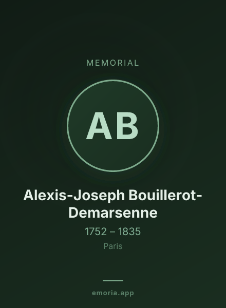 Memorial portrait of Alexis-Joseph Bouillerot-Demarsenne
