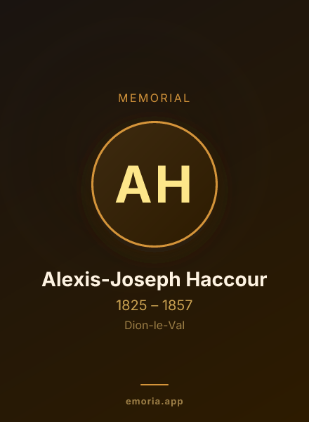 Memorial portrait of Alexis-Joseph Haccour