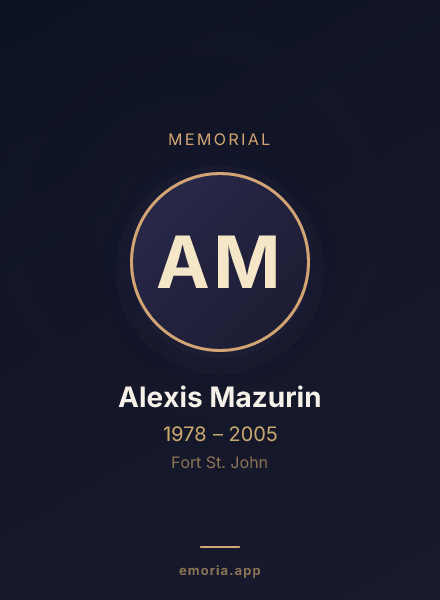 Memorial portrait of Alexis Mazurin
