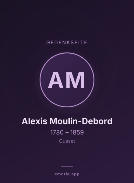 Gedenkportrait von Alexis Moulin-Debord
