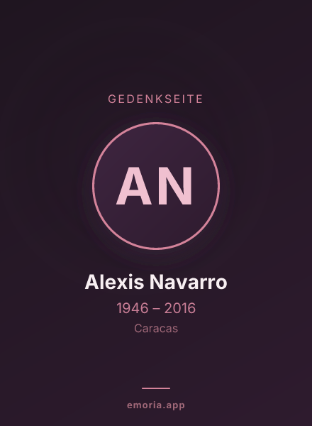 Gedenkportrait von Alexis Navarro
