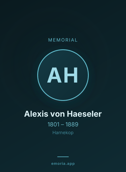 Memorial portrait of Alexis von Haeseler