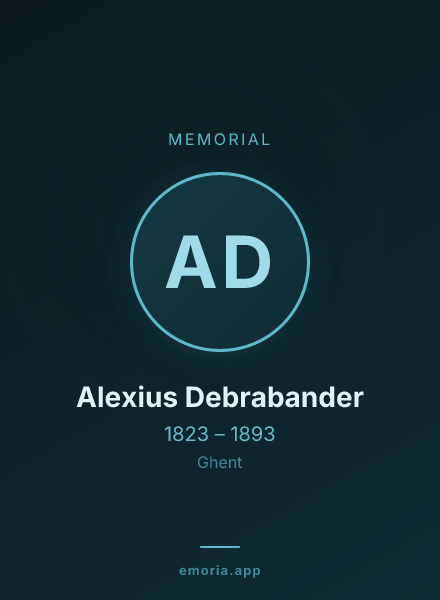 Memorial portrait of Alexius Debrabander