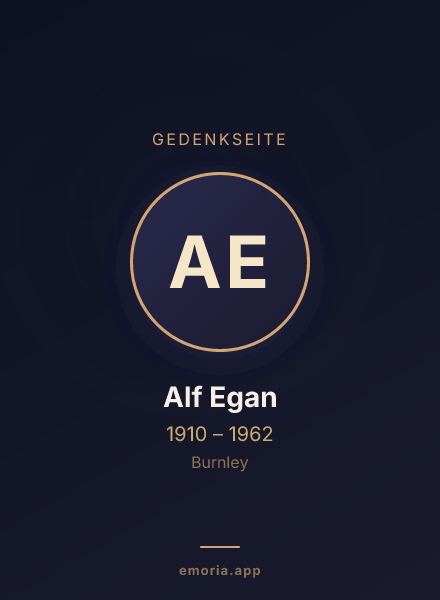 Gedenkportrait von Alf Egan