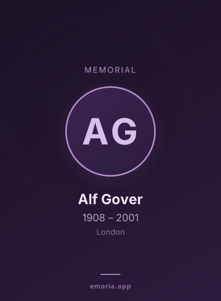 Memorial portrait of Alf Gover