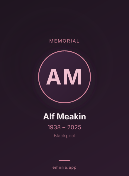 Memorial portrait of Alf Meakin