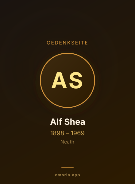 Gedenkportrait von Alf Shea