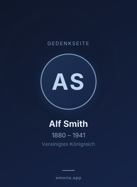 Gedenkportrait von Alf Smith