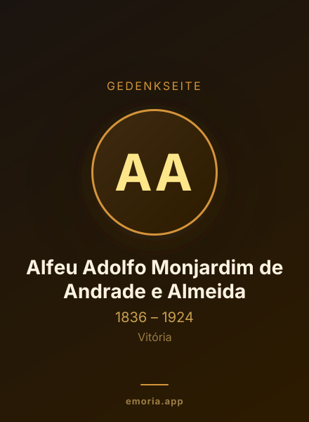 Gedenkportrait von Alfeu Adolfo Monjardim de Andrade e Almeida