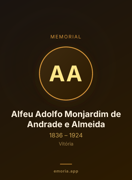 Memorial portrait of Alfeu Adolfo Monjardim de Andrade e Almeida
