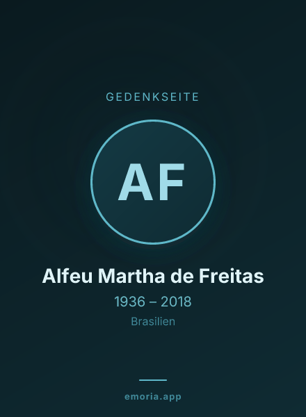 Gedenkportrait von Alfeu Martha de Freitas