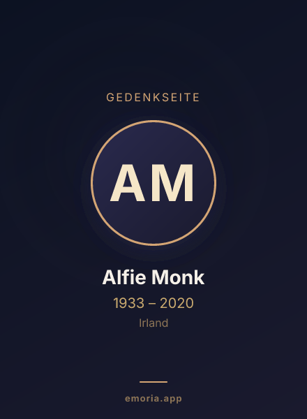 Gedenkportrait von Alfie Monk
