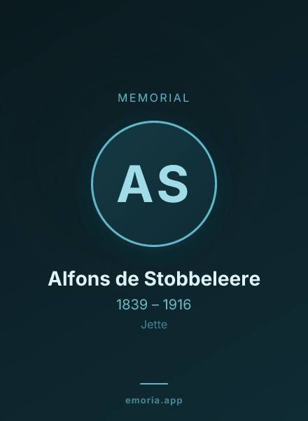 Memorial portrait of Alfons de Stobbeleere