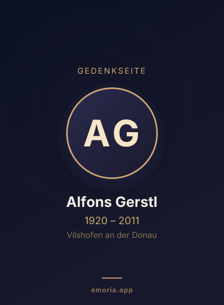 Gedenkportrait von Alfons Gerstl