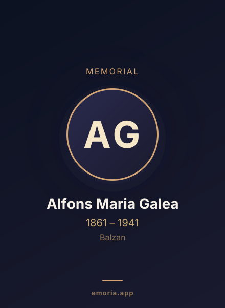 Memorial portrait of Alfons Maria Galea