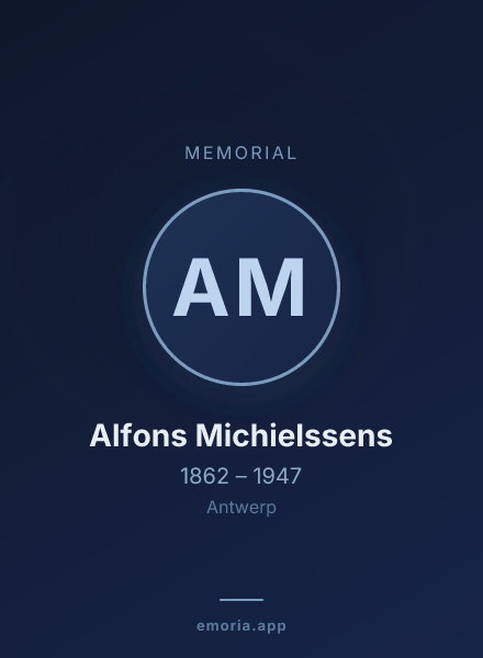 Memorial portrait of Alfons Michielssens