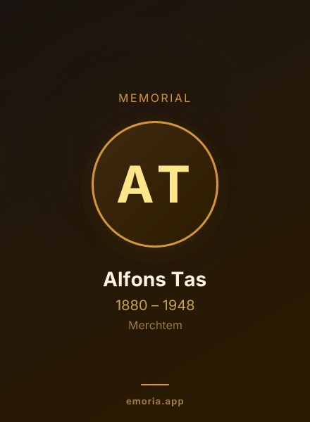 Memorial portrait of Alfons Tas