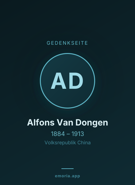 Gedenkportrait von Alfons Van Dongen