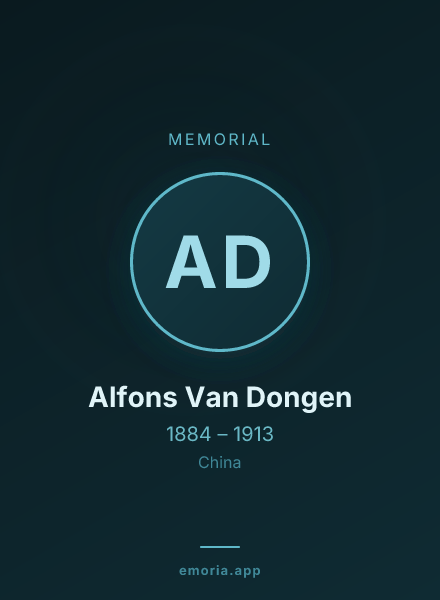 Memorial portrait of Alfons Van Dongen