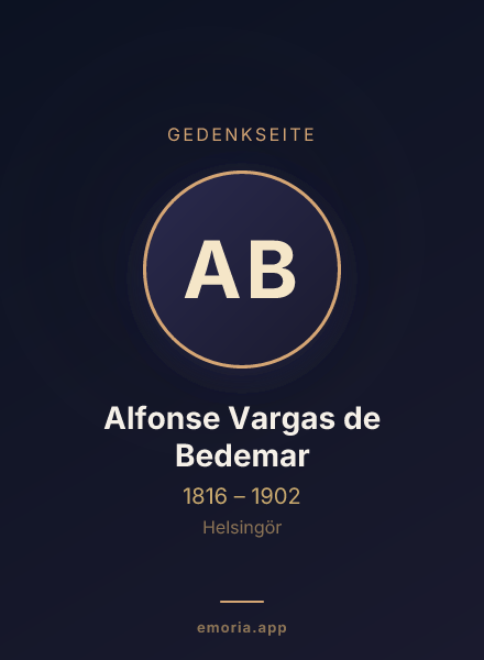 Gedenkportrait von Alfonse Vargas de Bedemar