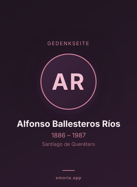 Gedenkportrait von Alfonso Ballesteros Ríos