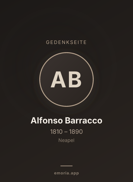 Gedenkportrait von Alfonso Barracco