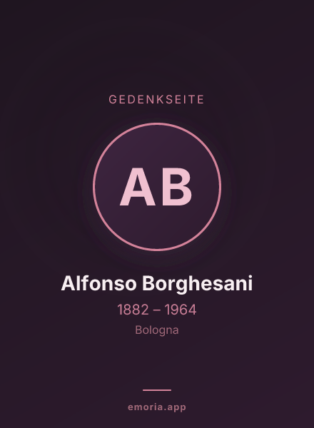 Gedenkportrait von Alfonso Borghesani