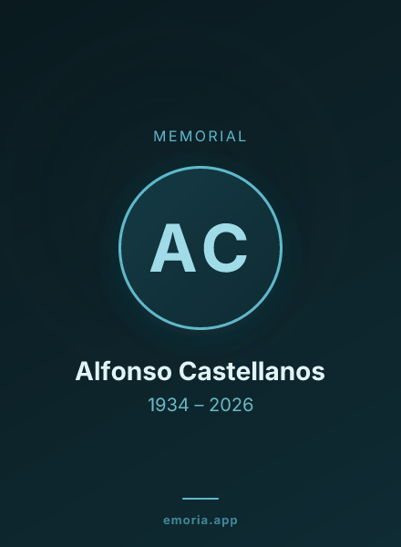 Memorial portrait of Alfonso Castellanos