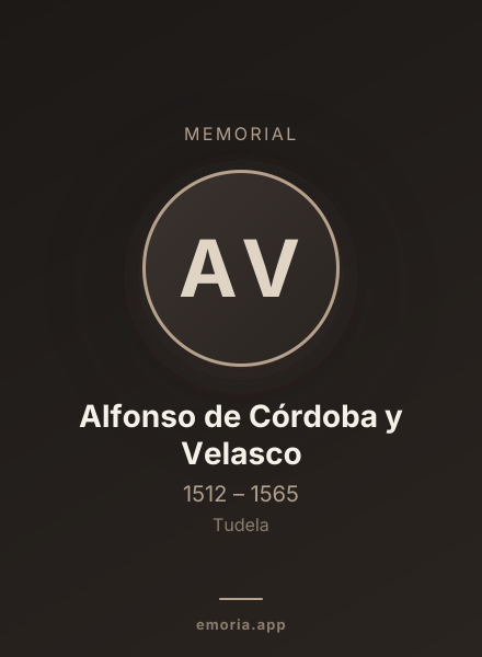 Memorial portrait of Alfonso de Córdoba y Velasco