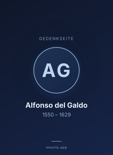 Gedenkportrait von Alfonso del Galdo