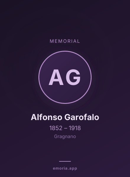 Memorial portrait of Alfonso Garofalo